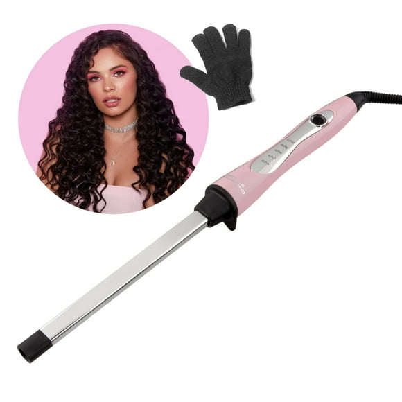 CHOPSTICK STYLER Cheeky, Professional Curling Wand, 5 Variable Temperatures, 0.6” x 0.4” Chunkier Rectangular Titanium Barrel fo