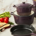 thumbnail image 5 of BergHOFF Neo Cast Iron Fry Pan 10", Purple, 5 of 10