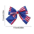 thumbnail image 3 of Yhmxh 4th of July Bow Hair Clips for Women Girls, Big Bows Independence Day Hair Accessories, USA Flag Design Long Tail Bowknot Hair Barrettes Nonslip Alligator Hair Pins Patriotic Party Decor, 3 of 6