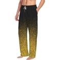 thumbnail image 2 of Xecao Gold Glitter Gradient Men's Straight Lounge Pajama Pants: The Ultimate in Comfortable Sleepwear, 2 of 9