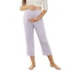 thumbnail image 3 of MKLEKYY Leggings para mujer Yoga Color sólido Mujeres Pantalones Capri Entrenamiento Embarazo Maternidad Pantalones Capri Pantalones con bolsillo, 3 of 4