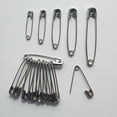 thumbnail image 2 of 12 Uds. De alfileres de seguridad de alta calidad, Clip de papel, herramientas de costura DIY, agujas de Metal dorado y plateado, broche de alfiler de seguridad grande, accesorios LFR06 Tan Jianjun unisex, 2 of 2