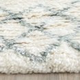 thumbnail image 2 of Safavieh Casablanca Shag 5' X 8' Hand Tufted Rug in Ivory and Blue, 2 of 8