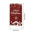 thumbnail image 3 of Lwlmwt Christmas Door Cover, Merry Christmas Buffalo Plaid Door Backdrop Xmas Photography Background Decorations for Indoor Outdoor Winter Holiday Party Supplies Decor, 35x71 Inch, 3 of 6