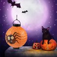 thumbnail image 2 of ZAXARRA Halloween Paper Lantern LED Lights Pumpkin / Spider / Castle / Skull / Bat Print Room Decoration, 2 of 8