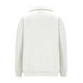 thumbnail image 4 of AherBiu Oversized Sweatshirt for Women Quarter Zipper Lapel V Neck Long Sleeve Tops Casual Pullover, 4 of 6