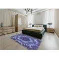 thumbnail image 4 of Ahgly Company Indoor Rectangle Patterned Sky Blue Dress Blue Area Rugs, 5' x 7', 4 of 6
