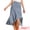 Light Blue, variant on DARING DIVA Women's High Low Hem Ruffles A-Line Midi Skirts X-Small Light Blue
