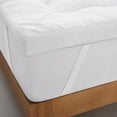 thumbnail image 6 of Peace Nest 3"& 4" Ultra Thickness Fitted Down Alternative Fiber Mattress Topper with Elastic Deep Strape Full - Wave/White - 4 Inch, 6 of 6