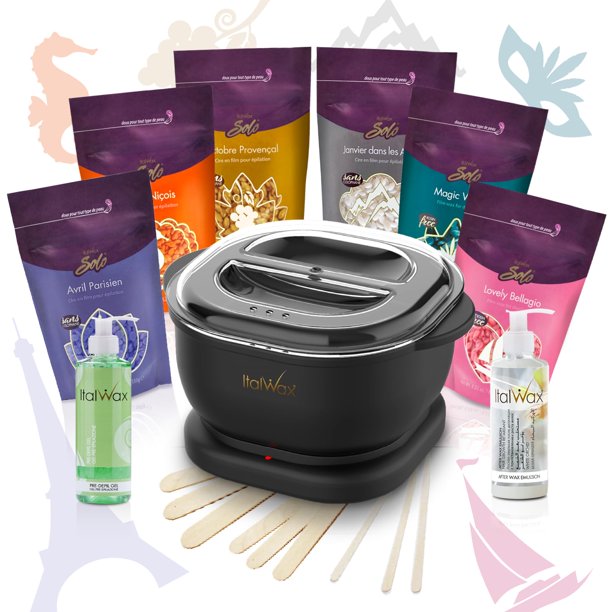 Kit de depilación Italwax con calentador automático y perlas de cera dura