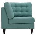 thumbnail image 6 of Modway Empress Upholstered Fabric Corner Sofa in Granite, 6 of 11