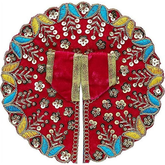 Aditri Creation Pink Ladoo Laddu Gopal Dress Cloth Bhagwan Poshak of Indian God Bal Krishna Dev Vastra for Metal Idol Statue (Size:- 2 No. Dia :- 6")