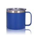 thumbnail image 2 of Advancent Taza portátil de acero inoxidable con tapa de asa, Camper, taza para beber leche aislada al vacío, botella para acampar, hogar, coche al aire Mostrada Azul Advancent HA010518-03B, 2 of 6
