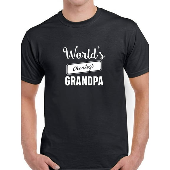 World's Greatest Grandpa Men Black T-Shirt, Male Medium