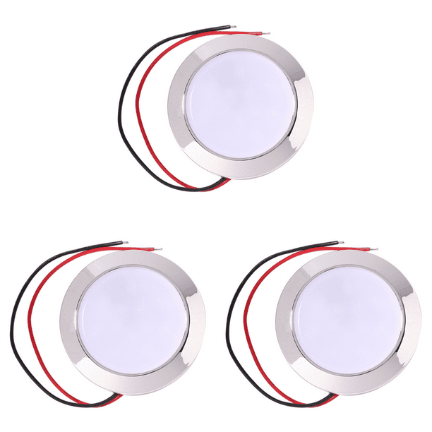 Lámpara Lectura Domo Automática 12V 200LM 24 SMT Panel LED Techo RV (luz Cálida)