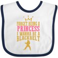thumbnail image 3 of Inktastic Karate Princess Girls Martial Arts Girls Baby Bib, 3 of 4