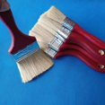 thumbnail image 2 of Set de 12 pinceles planos para todo tipo de pinturas con mango de madera rojo (6 tamaños), 2 of 5