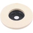 thumbnail image 3 of Discos de pulido, Discos de pulido de lana de 15 x 100 mm, Ruedas de lana recubiertas resistentes al desgaste de alta densidad para amoladoras angulares, Ruedas de pulido de vidrio de acero inoxidable, 3 of 5