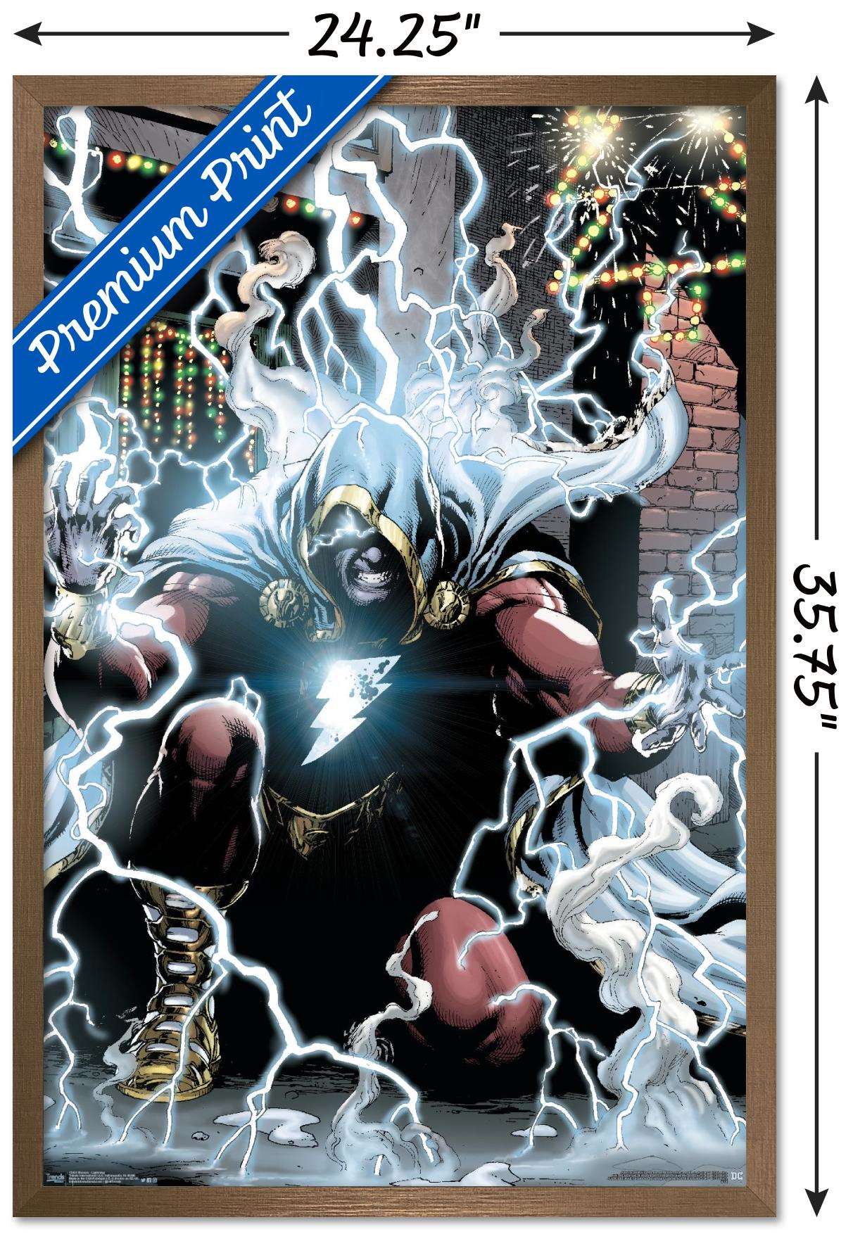 DC Comics Movie - Shazam - Lightning Wall Poster, 22.375" x 34", Framed