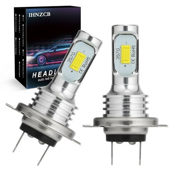 IHNZCB for Honda GL1800 Goldwing 1800 ABS 2001-2016 H7 LED Headlight Bulb 6000K 100W