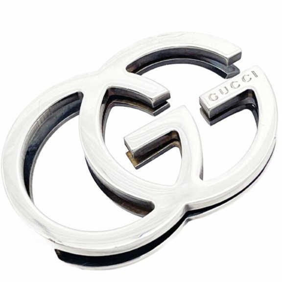 Pre-Owned Gucci Double G Money Clip, 925 Sterling Silver, GUCCI GG Mark, Men's... (Good)