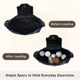 thumbnail image 4 of Iauyy Women's Handbag Removable Shoulder Satchel Bag-Polyester and PU leather ，The Glowing Fireflies, 4 of 7