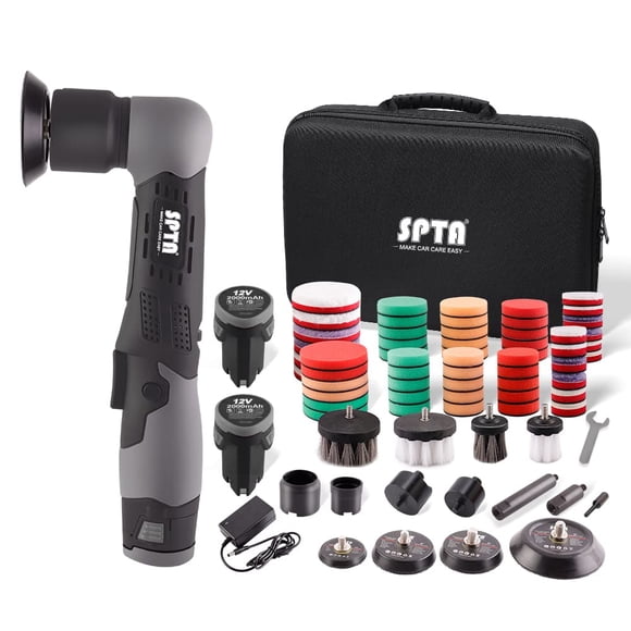 Cordless Mini Polisher SPTA 12V Multi Polisher 2 Batteries