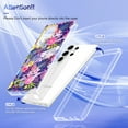 thumbnail image 2 of Tarise for Samsung Galaxy S23 Ultra 5G Phone Case, [Wireless Charging] Shockproof Drop Proof Rugged Hybid Back Cover with TPU Impact Resistant Bumper for Samsung S23 Ultra 6.8" (2023), Flower, 2 of 7