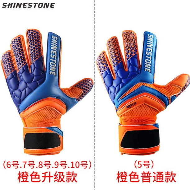 Guantes de portero de fútbol profesional para niños y adultos, protección para los dedos, tren, reposapiés, látex, 4mm Fivean unisex