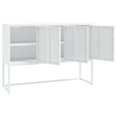 thumbnail image 2 of vidaXL Sideboard White 105x35x75 cm Steel 1 Shelf, 2 of 5