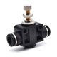 thumbnail image 1 of 1 pieza negra DSA 4 6 8 10 12MM OD Conectores neumáticos de la válvula del acelerador de la válvula de flujo del tubo Conector de control de velocidad de tipo neumático, 1 of 4