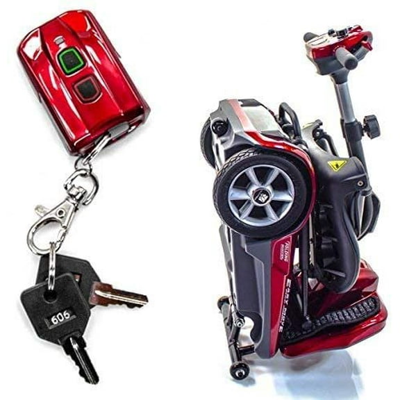 EV Rider TRANSPORT Automatic Folding Mobility Scooter Red