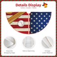 thumbnail image 3 of Rateoe American Flag And Baseball Pattern Christmas Tree Skirt with Ties, Christmas Tree Decorations, Farmhouse Christmas Decor Xmas Holiday Decorations-30", 3 of 6