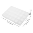thumbnail image 2 of TABLETREANDS Craft Organizer Box 2Pcs Rectangular Plastic Storage for Beads and Parts 7.9X5.3X1.6in, 2 of 8