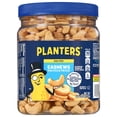 thumbnail image 2 of Planters Salted Cashew Halves & Pieces, 5g (8% DV) Plant-Based Protein Snacks for Adults, Gluten Free, Kosher, 26 oz Resealable Jar, 2 of 12
