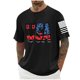 thumbnail image 1 of Tops para hombre, blusas y camisas de cuello redondo y manga corta para hombre, blusas casuales de cuello redondo con estampado de moda para hombre, blusas de cuello redondo y manga corta, camisas par, 1 of 5