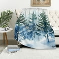 thumbnail image 4 of FCXZI Trees Snow Watercolor Flannel Blanket Soft Warm Multi-Purpose 30*40in, 4 of 7