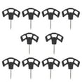 thumbnail image 3 of 10 tornillos para clavos de cubierta, clavijas para tienda de campaña, estacas para toldo de acero inoxidable ligero, estacas para tienda de campaña, Negro DYNWAVEMX Clavos para terraza, 3 of 7
