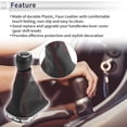 thumbnail image 3 of Unique Bargains 6 Speed Manual Gear Shifter Knob with Cover for Chevrolet Cruze 2010-2015 Plastic Faux Leather Automotive Gearbox Stick Shifter Lever Knob Black Red, 3 of 7