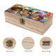thumbnail image 3 of Super Sema Caja Organizadora de Madera Rústica - Caja Decorativa Multifuncional para Escritorio, Hogar, Oficina, Joyas y Manualidades, 3 of 6