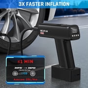NEXPOW Cordless Tire Inflator, 160 PSI Air Pump for Car Tires, Portable Rechargeable Tire Pump with Digital Pressure Gauge, Auto Shut-Off & LED Light