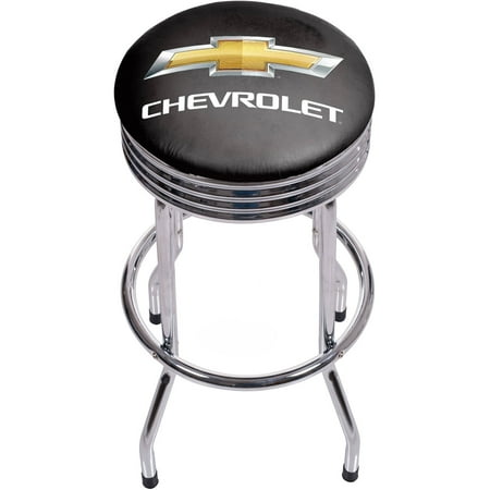 - Chevrolet Chrome Ribbed Bar Stool