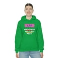thumbnail image 5 of Bougie Trash Unisex Hooded Sweatshirt Where Classy And Hood Meet, 5 of 9