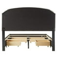 DG Casa Argo Tufted Upholstered Panel Bed Frame with Storage Drawers
