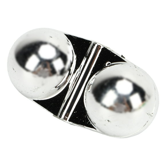 50PCS 2mm Bore Hole, Fishing Double Rattle Metal Sea Fishing Attractor Bell Beads with Plastic Case for Luring Fish