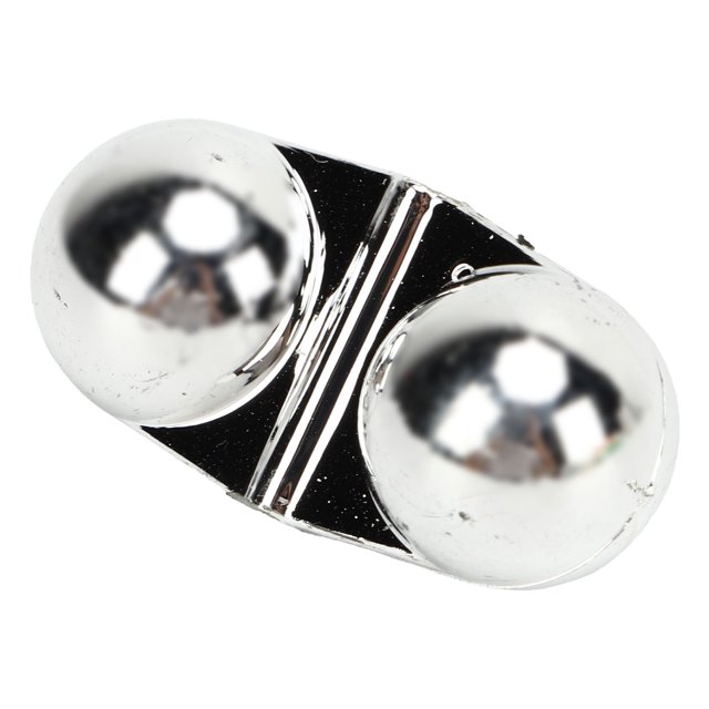 50PCS 2mm Bore Hole, Fishing Double Rattle Metal Sea Fishing Attractor Bell Beads with Plastic Case for Luring Fish