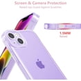 thumbnail image 2 of Designed for iPhone 14 6.1 inch,Sparkly Clear Case for Women,Soft TPU Silicone Bumper Protective Cover Case for iPhone 14,Purple, 2 of 10