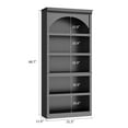 thumbnail image 3 of Huisuilinss Farmhouse Arched Bookcase,Tall 5 Tiers Arched Bookshelf,Curved Storage Rack,Wood Bookshelves With Open Display Shelves,Modern Book Shelf For Home Office Living Room Hallway, 3 of 7