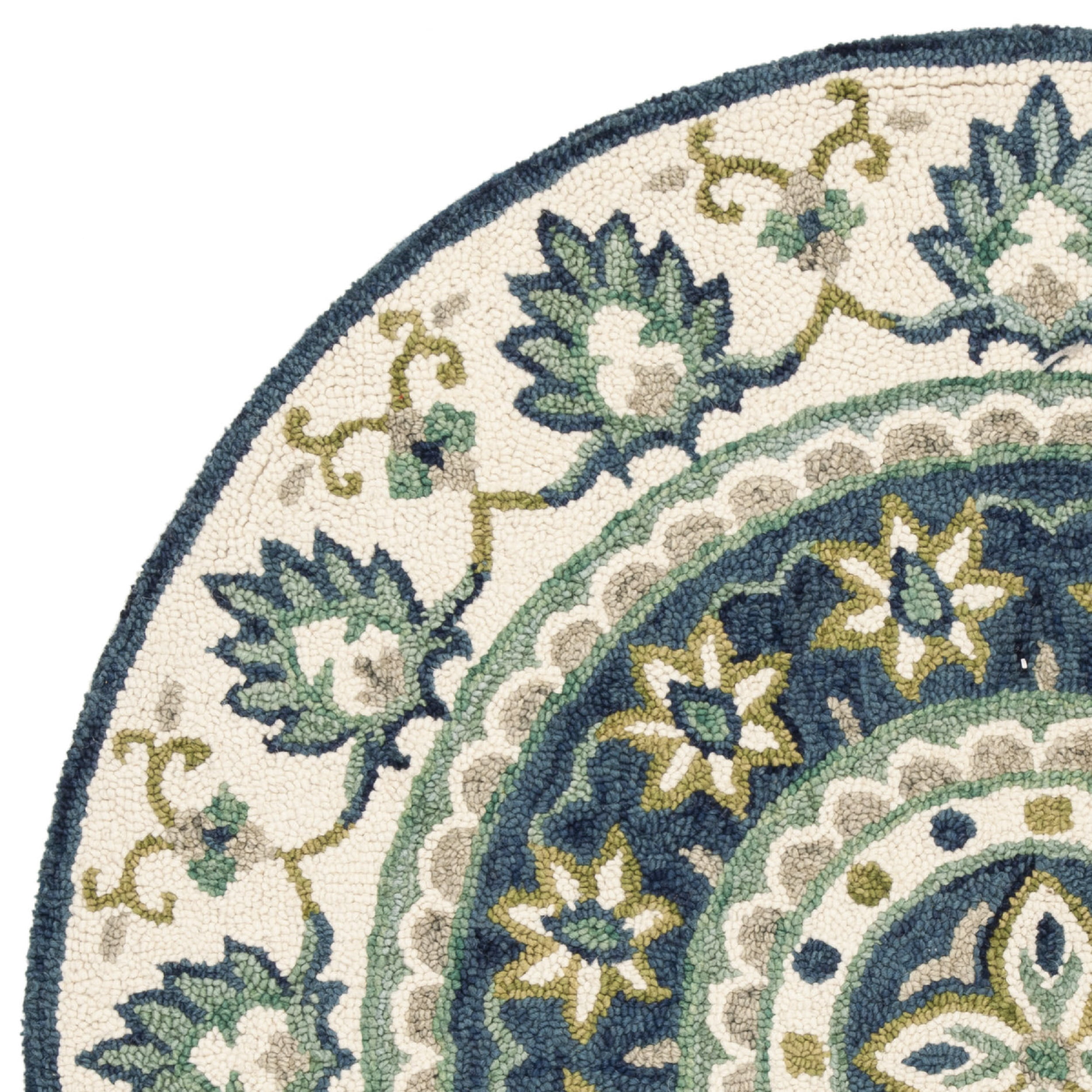 SAFAVIEH Novelty NOV606M Handmade Ivory / Blue Rug