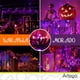 thumbnail image 2 of Luces Serie Halloween Día De Muertos 200 Led String Lights Luces Naranja/morado - Cable Negro Cuenta Con Conector Eléctrico 8 Modos De Uso Con Temporizador Artego Decoración Halloween, 2 of 7